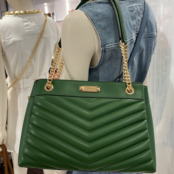 Michael Kors Whitney Women Ladies Medium Tote Shoulder Handbag Bag Purse Green - Picture 15 of 16